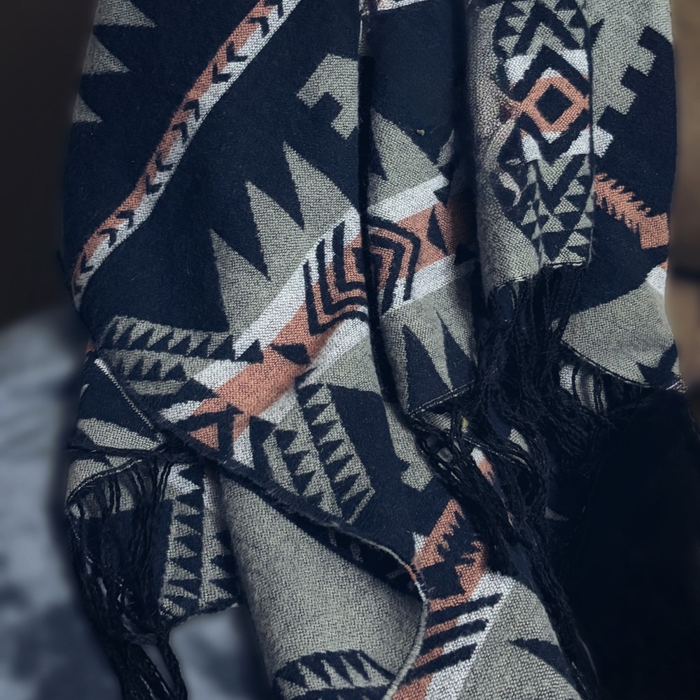 Tribal Patterned Poncho